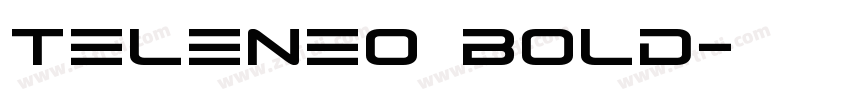 TeleNeo Bold字体转换
